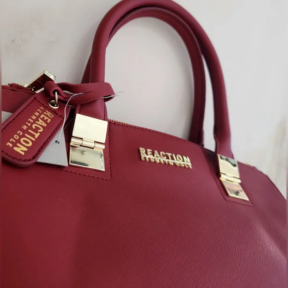 Reaction Kenneth Cole Bold Red Satchel - Picture 9 of 10